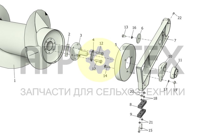 Шнек (РСМ-100.72.01.020А) (№10 на схеме)